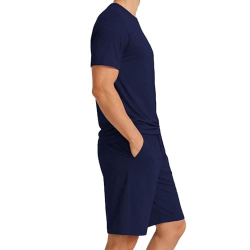 #followme Men’s Polyspandex Pajamas Set RL-44958-NVY-2XL - Thumbnail 2