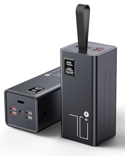 Portable Charger 70000mAh Power Bank Fast Charging, External Battery Pack High Capacity, 30W USB C Battery Bank PD&QC 3.0,5 Output 2 Input, LED Display Powerbank for iphone Tablet Camping Travel - Image 1