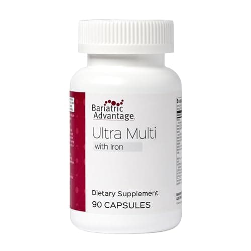 Bariatric Advantage Ultra Multivitamin with Iron - Ultra Multi with Iron - Capsule Format Multivitamin - Provides Full Complex of B Vitamins - with Vitamin C, Chromium & More - 90 Capsules - Image 1