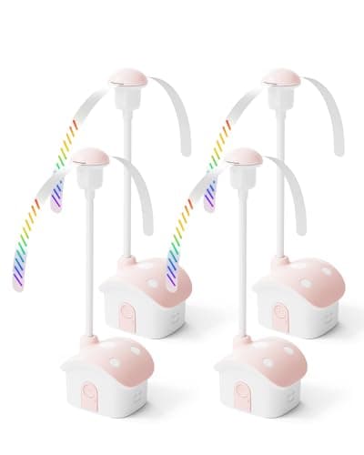 Gaiatop Fly Fans for Tables, Fly Repellent Fans Battery Powered Bug Fan Indoor Outdoor Portable Table Fly Fans for Picnic, Party, BBQ, Kitchen and Restaurants 6 Pack