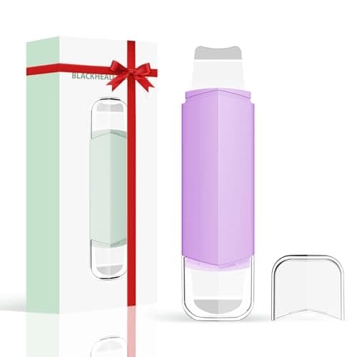 Blackhead Remover Tool Face Scrubber: PETYDOOT Double-Headed Face Spatula Skin Scrubber, Nose Pore Cleaner Blackhead Remover for Facial Deep Cleansing Skin Care Tool for Men & Women(Purple) - Image 1