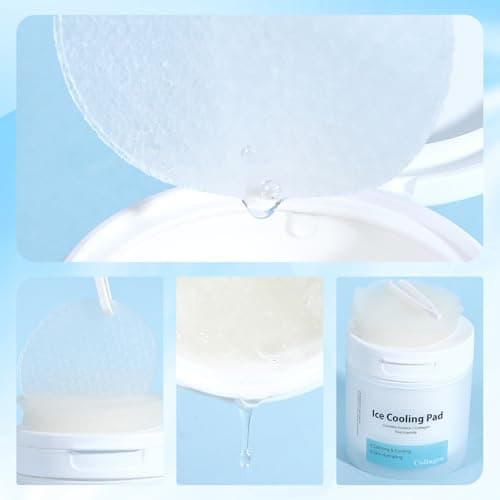 Toner Pads Pore Skincare, Ice Cooling Pad for Exfoliation Care 100 Pads with Collagen Extract for Soothing, Moisturizing, Niacinamide Toner for Women Men Skincare, Ideal for All Skin Types - Thumbnail 3