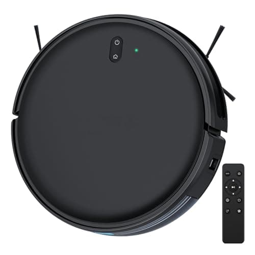 Thamtu Robot Vacuum and Mop Cleaner Automatic Recharging Vacuum Robot Cleaner for Hardwood Floor, Low-Pile Carpet, Pet Hair