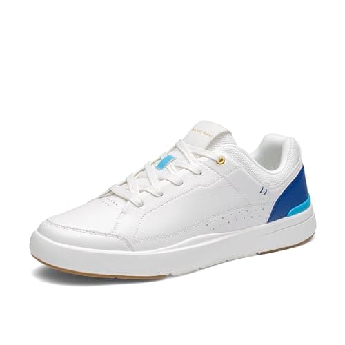 Bruno Marc Men's Lightweight Non Slip Casual Dress Fashion Sneakers Tennis Shoes Breathable Comfortable Shoes,Size 10.5,White/Blue,SBFN26015M - Image 1