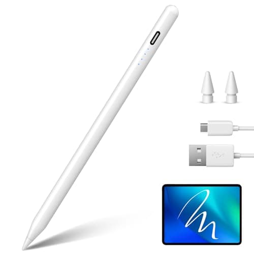 Digiroot Stylus Pen for iPad Apple, Fast Charge iPad Pencil with Palm Rejection Tilt Sensitivity, Compatible for 2018-2026 iPad 11/10/9/8/7/6, Pro 12.9"/11"/13" M4, Mini 7/6/5, Air5/4/3/M3/M2