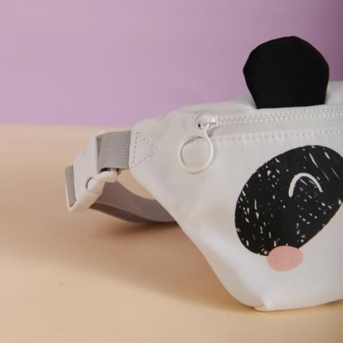 SUNVENO Kids Fanny Pack, Cute Panda Cartoon Waist Bag for Boys & Girls, Adjustable Crossbody Belt Pouch Ages 2-8, Travel Beach & Birthday Gift - Thumbnail 5
