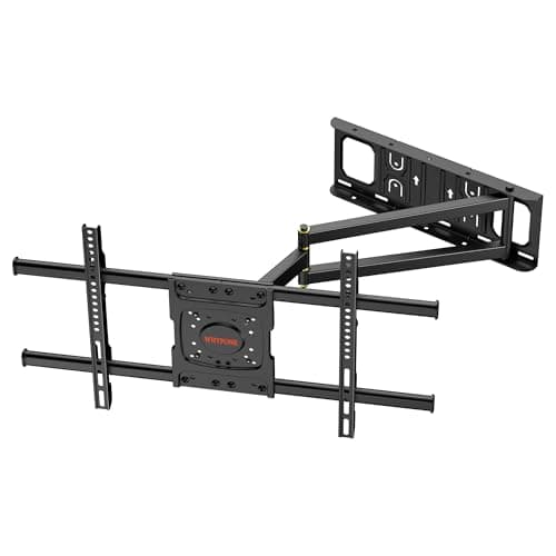 Long Arm TV Wall Mount with 25.6 inch Extension, Corner TV Mount Full Motion Heavy Duty for 32-75''Screens,Max VESA 600x400mm, Shift The Arm Span to Left, Load 88 lbs - Image 1