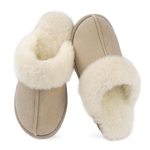 IPSAE House Slippers for Woman Fuzzy Bedroom Slip-on Slippers Scuff Soft Memory Foam Shoes Indoor - Image 1