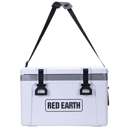 GiNT Ultra-Light 26 Quart Hard Cooler Insulated Portable Ice Chest, Great for the Beach, Boat, Fishing, Barbecue or Camping (White) - Image 1