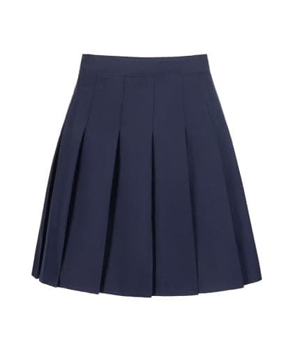Yewsea Girls Pleated Skirts Navy Mini Skirt High Waist Tennis School Uniform Skirts for Kids Cheerleader Shorts - Image 1