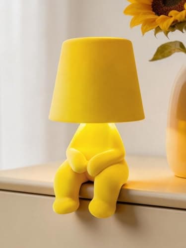 ytydo Modern Table Lamp for Youth: Rechargeable Cute Light for Kids Child Teen - Gift for Birthday Christmas Halloween Easter (Yellow)