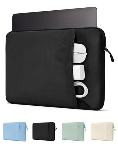 ProCase Laptop Sleeve 13" for MacBook Neo/Air/Pro 13-13.6 inch with A18/M5/M4/M3/M2/M1 Chip 2026-2016, Computer Case Also Compatible with 13" HP Dell ASUS Lenovo Acer Chromebook -Black - Image 1