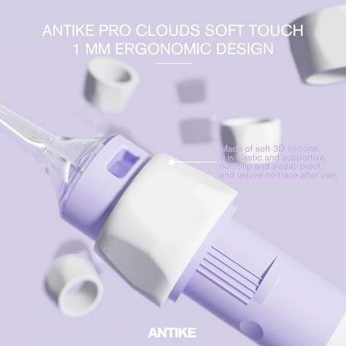 ANTIKE Wireless Tattoo Kit Complete Pro Tattoo Gun Kit with 1500mAh LCD Tattoo Battery, 20PCS Tattoo Cartridge Needles, Tattoo Color Ink Set AK-TK3002-3 - Thumbnail 3