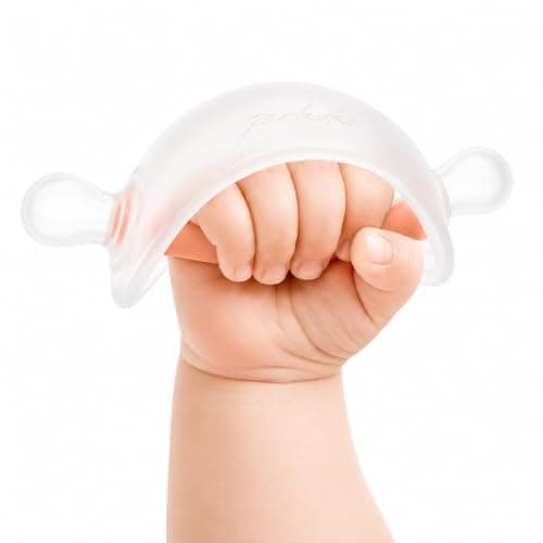 Garkoko Baby Teething Toys for Teething Relief, Silicone No-Drop Baby Teether Toys for 3-6 & 6-18 Months, BPA-Free Infant Chew Toy