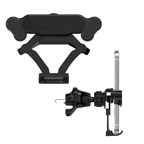 LENTION Car Phone Holder Mount, Air Vent Phone Holder for Car with Triangular Metal Hook, Compatible with iPhone 17/16 Pro Max Samsung Galaxy One-Hand Operation for Safe Driving(G11-V01) - Image 1