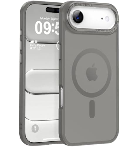 Newfuture Magnetic for iPhone Air Case [Compatible with Magsafe] [Military Grade Drop Protection] Translucent Matte Anti-Scratch Shockproof Protective Phone Cover 6.5 Inch, Titanium Gray - Image 1