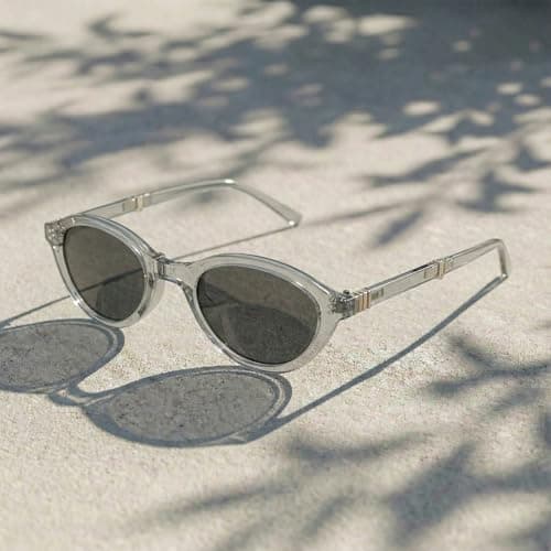 SODQW Foldable Vintage Oval Sunglasses for Women – UV400 Protection, Easy Storage for Travel, Beach & Everyday Wear - Thumbnail 6