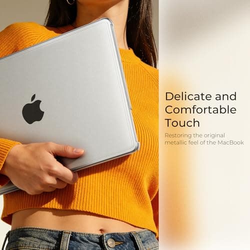 EooCoo for MacBook Air 13 Inch Case, M5/M4/M3/M2 2026-2022 A3240 A3113 A2681, Snug Fit Case with Reinforced Anti-Crack Edges and Corners, True-to-Device Matte Texture, Work, Travel and Daily Carry - Thumbnail 4