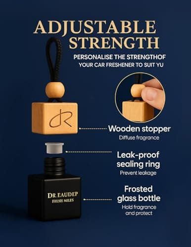 Greed Car Air Freshener — Aventos-Inspired Luxury Scent Diffuser for Cars, Long-Lasting Odor Eliminator with Premium Essential Oils, Unisex Car Perfume, Portable Hanging Diffuser Gift by DR. EauDeP - Thumbnail 5