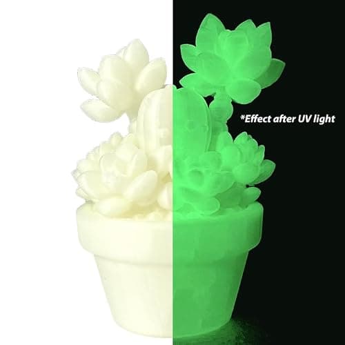 Glow Green in the Dark 1.75mm PLA Filament, Luminous Green Bright 3D Printer Filament, 1kg (2.2lbs) Spool 3D Printing PLA Filament Rod Fit Most FDM Printer - Thumbnail 2