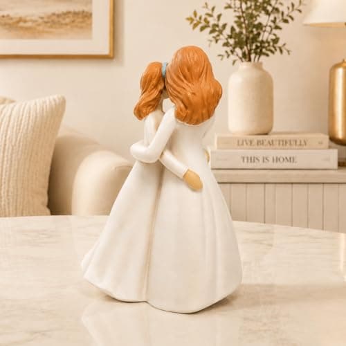 Being in Bloom Mom Birthday Gifts: 5.2” Mother and Daughter Resin Figurine - Meaningful Gifts for Mom from Daughter - Mother’s Day and Christmas Keepsake - Thumbnail 4