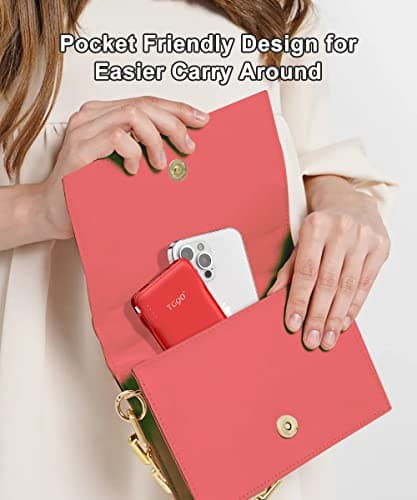 TG90° Portable Charger 10000mah Cell Phone Battery Backup, Ultra Slim Power Bank with Built in Cables(No AC Plug), Portable Phone Charger Battery Packs Compatible with iPhone Android Phones - Thumbnail 5