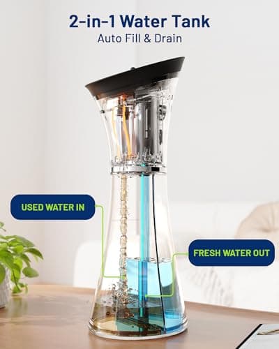KAUGIC Upgraded Ear Wax Removal with One-Piece Waste Tank, Safe Cleaner with Water Temperature Sensor, Effective Ear Irrigation Kit, IPX7, FSA-HSA-Eligible, Black - Thumbnail 4