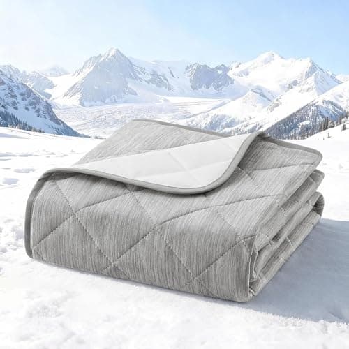 COZY KISS Dog Cooling Mat 82"x102" Q-Max>0.4, Extra Large Waterproof Cooling Dog Bed Cover, Leakproof Non-Slip Pet Mat, Furniture Protector Washable Cooling Blanket for XL Dogs, Sofa Cover(Gray) - Image 1