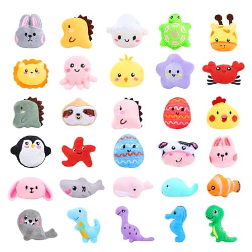 Skirfy 30pcs Claw Machine Prizes for Kids Mini Animal Plush Toy Set Different Designs, 1.8''Small Stuffed Animals for Claw Machine Toy Refill, Carnival Prizes,Party Favors - Thumbnail 2