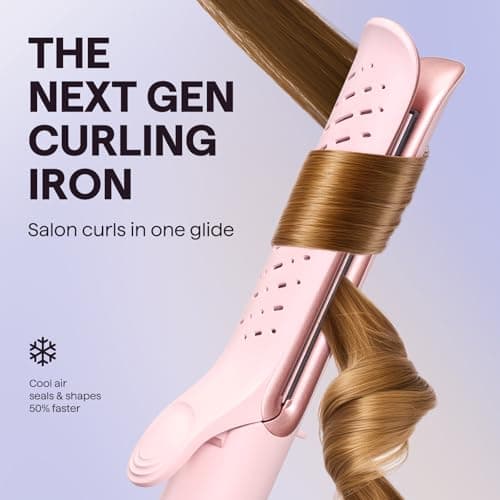 Wavytalk Airflow Styler Whirlwind Curl, Hair Straightener and Curler 2 in 1, Upgraded Curling Iron & Flat Iron Achieve One Pass Curl, Less Damage to Hair - Thumbnail 3