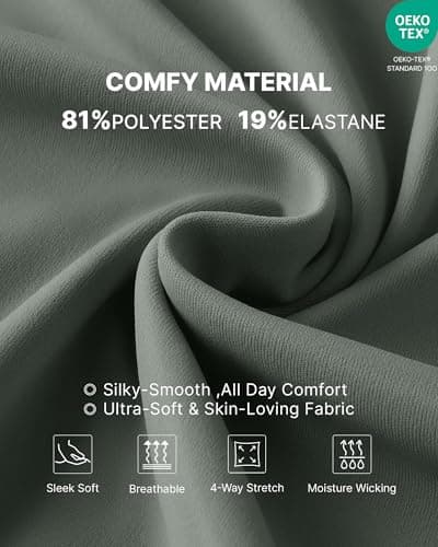 G4Free Pregnancy Shorts Over Bump Drawstring Postpartum Shorts with Pockets Summer Maternity Workout Yoga Casual(Gray Sage,S) - Thumbnail 3