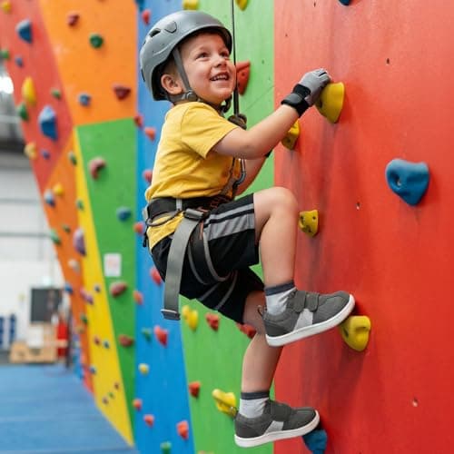 Toddler Boys Shoes Wide Toe Box Barefoot Shoes Boy Sneakers Kids Tennis Shoe Preschool Breathable Non Slip Flexible Lightweight Comfortable First Walking Running Gym Outdoor Dark Grey Toddler Size 8 - Thumbnail 2