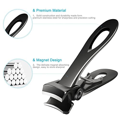 Werlla Toenail Clippers for Thick Toenails, Long Handle Wide Jaw Opening Nail Clippers for Adult, Men, Seniors, Extra Large Heavy Duty Toenail Clippers for Fingernail & Ingrown Toenail (2 Piece Set) - Thumbnail 6