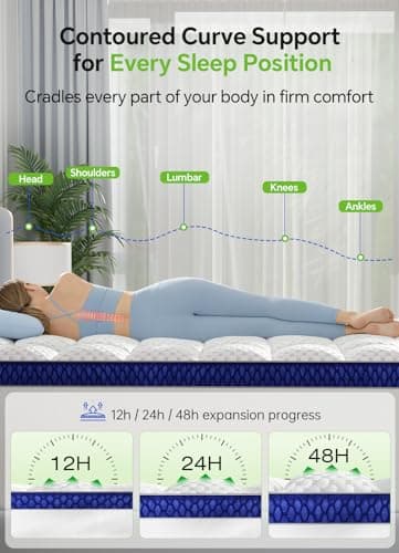 BEDELITE Dorm Room Essentials Twin XL Mattress Topper for College Students Back to School 3 Inch Thick Mattress Pad, Plush Pillow Top Bed Cover, Shredded Memory Foam Filling - Thumbnail 5