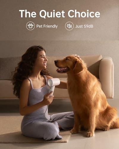 Laifen Swift Special Hair Dryer, High Speed 200M Ionic Blow Dryer with 110, 000 RPM Brushless Motor for Fast Drying, Low Noise, Hairdryer with Magnetic Nozzles - Thumbnail 4