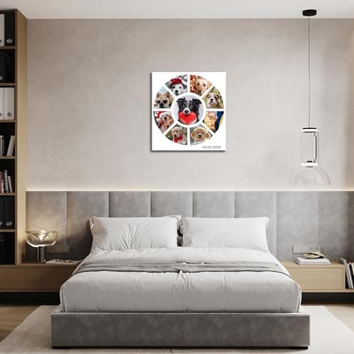 ZHIYYHAO Collage Canvas Prints with Your Photos Framed Customize 9 Image Collage Wall Art for Living Room Bedroom Study room Home Decor (CF-16,24.00L''X24.00W) - Thumbnail 4