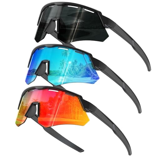 KALIYADI Polarized-Kids-Sunglasses Youth Baseball Sunglasses: Cycling Running for Boys Girls UV400 Protection Age 6-14 - Image 1