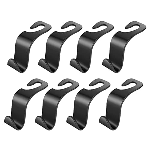 VTECHOLOGY Car Seat Headrest Hook 8Pack Vehicle Bag Hooks Seat Hook Backseat Headrest Hangers Storage for Purses,Grocery Bags,Coats,Car Water Bottle Hook