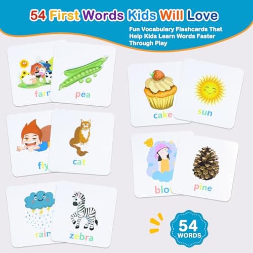 Humerry Spelling Games for Kids Ages 3-8, Phonics Matching Game with 54 Flash Cards & 20 Letter Blocks, CVC & Sight Word Building Reading Game, Classroom Must Haves for Preschool & Kindergarten - Thumbnail 5