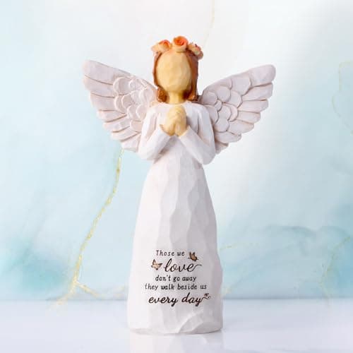Kohehe Sympathy Gifts for Loss of Loved One, 5.12" Angel Sympathy Gift,Memorial Gift for Loss of Dad Mom Grandmother, Angel Figurine for Bereavement Remembrance Gifts (Sympathy-Figurine) - Thumbnail 2