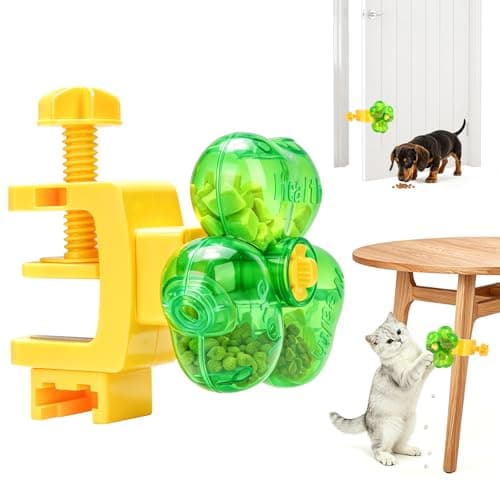 Cat Toy for Indoor Cats, Clover Shape Treat Dispenser,Interactive Puzzle cat Toy for IQ Training,Enrichment Toys as Gifts for Pupies，Cats,Dogs - Image 1