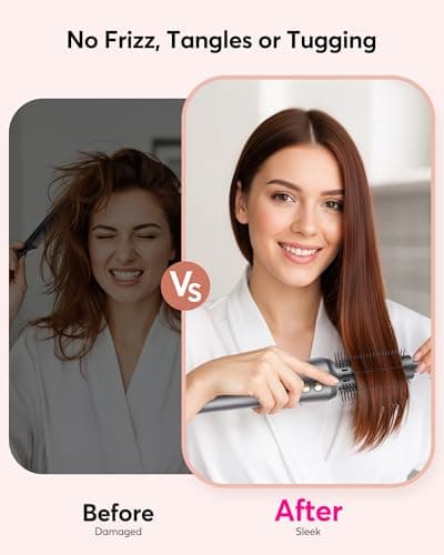 2-in-1 Hair Dryer Brush, Ionic Blow Dryer Brush for Fast Drying & Styling, Hot Air Brush for Smooth, Frizz-Free & Volumizing Hair, Lightweight Easy-to-Use for Daily Styling - Thumbnail 6