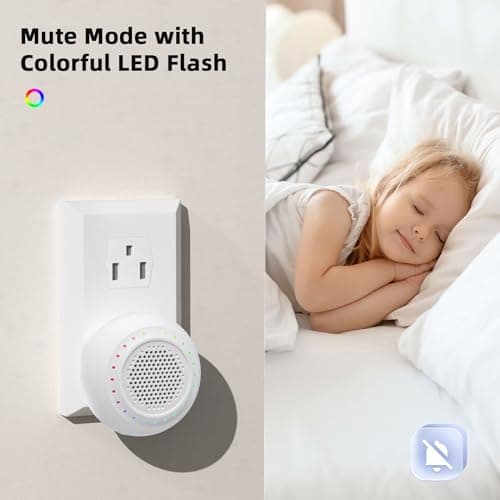 Doorbell Wireless Classroom Doorbell - PHYSEN Door Bells Ringer Chimes Wireless - Operating at 1000ft Range, 48 Ringtones, 4 Volume Levels, LED Flash - Waterproof Wireless Doorbells for Home Kids Room - Thumbnail 6