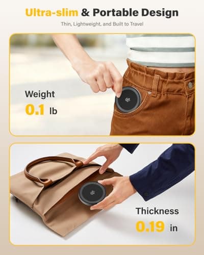 25W Wireless Charger for MagSafe, Qi2.2 Magnetic Fast Charging Pad for iPhone 17/16/15/14/13/12 Series & AirPods, Strong Magnet, Ultra-Thin & Portable Charger Mat for Travel Home Office(Black, 2Pack) - Thumbnail 5