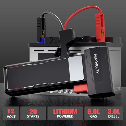 4-In-1 Car Dryer Air Blower - 3LB Thrust, Leaf Blowing Turbo Fan for Patio, Snow Cordless Turbo Jet Blower with 2000A Jump Starter, 15,000mAh Power Bank, LED Flashlight, Gift - Thumbnail 5