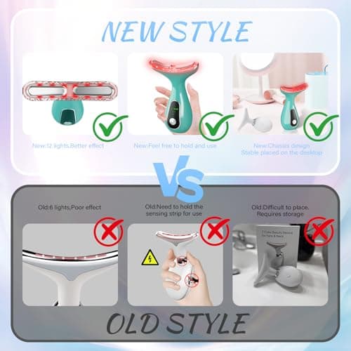 CNBHEABY Facial Massager, Portable Face Neck Massager Wand for Skin Care at Home - Thumbnail 6