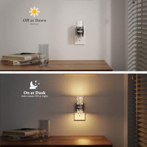 JandCase Motion Sensor Night Light, Night Lights Plug Into Wall, 3000k LED Dimmable Night-Lights with Adjustable Brightness, 0-100Lm, Motion Activated Nightlight for Bathroom, Hallway, Bedroom - Thumbnail 5