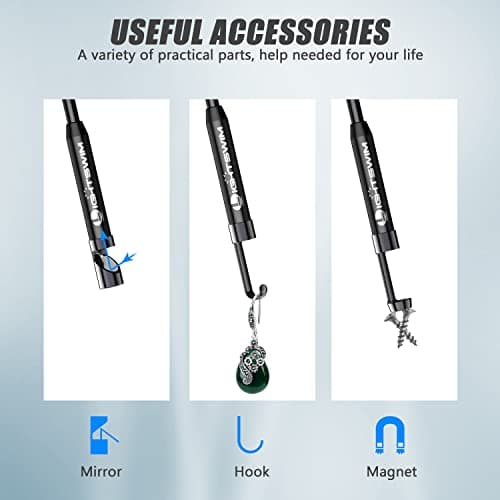 1920P Endoscope Snake Inspection Camera, Lightswim Type C Borescope, Scope Camera with 8 LED Lights for Android and iOS Smartphone, iPhone, iPad, Samsung (16.5 FT/5M) - Thumbnail 4