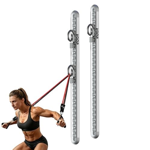 Resistance Band Wall Anchor, Wall-Mounted Anchor, Home Gym Fitness System, 2Pcs 23in Wall Anchors, Adjustable, Easy Installation, 300lbs Capacity