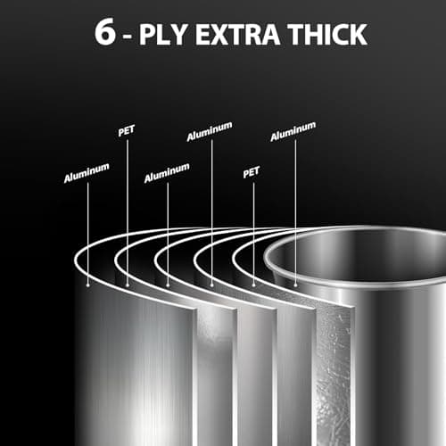 Vaytong Flexible Dryer Vent Hose, 4 Inch 3Ft Extra Thick 6-Layer Heavy Aluminum Dryer Exhaust Duct Hose for Tight Spaces, with 2 Clamps - Thumbnail 3